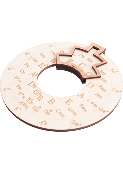 Ahşap Melodi Aracı, Müzisyenler Için Akor Tekerleği, Daire Ahşap Tekerlek ve Müzikal Aydınlanma Aracı (Yurt Dışından)