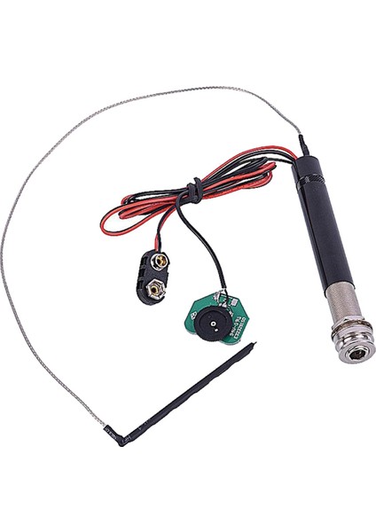 Akustik Klasik Gitar Parçaları Için Aktif Endpin Jack Preamp Piezo Piezo Pikap Kiti Hacmi ve Ton Kontrolü (Yurt Dışından) modelleri