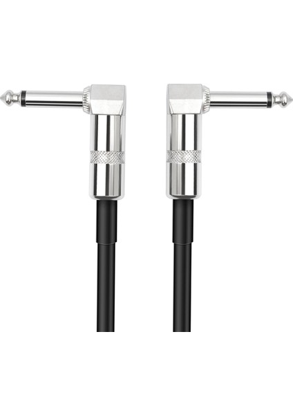 5 Paket Gitar Efekti Pedallı Düz Yama Kabloları 6 Inç Uzunluk 1/4 Inç Sağ Açılı Konektörler Yama Kablosu (Yurt Dışından) indirimleri