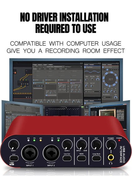 Yeni Küçük Sürücüsüz Mikser Dijital Efektler Harici Ses Kartı Bilgisayara Bağlı Defter Taşınabilir Tuner (Yurt Dışından) fırsatları