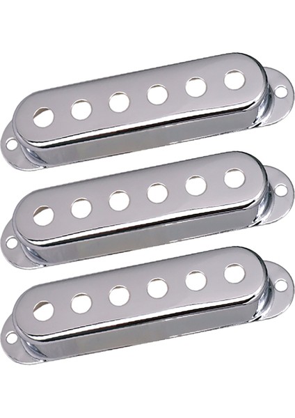 3pcs Open Pirinç Tek Bobar Guitar Tek Pikap Kapakları St Sq Için 48/50/52MM, Gümüş (Yurt Dışından) fiyatları
