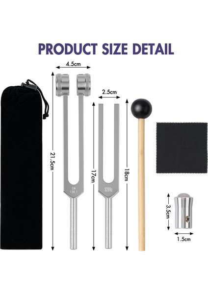 528 Hz Şifa Için Tuning Çatalları Çakra Seti OM136.1 Hz Onarım Için Ses Iyileştirme Aletleri Ayar Çatal Tutucu A (Yurt Dışından) fiyatları