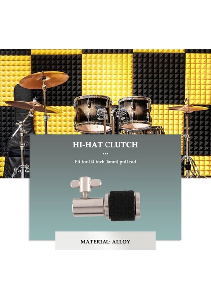 Alaşım Hi-Hat Debriyaj Hi Şapka Çembel Stand Jazz Davul Perküsyon Aracı Enstrüman Parçaları ve Aksesuarları (Yurt Dışından) fiyatları