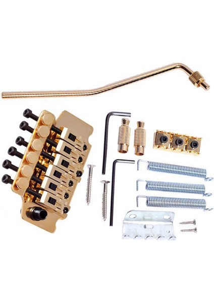 1 Paket Altın Gitar Tremolo Köprü Parçaları Sistemi (Yurt Dışından)
