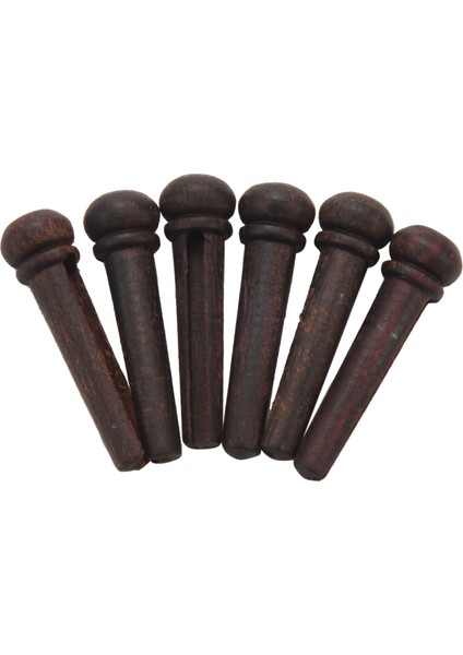 6pcs Gül Ağacı Gitar Köprü Pimleri Uç Pimi Seti (Yurt Dışından)
