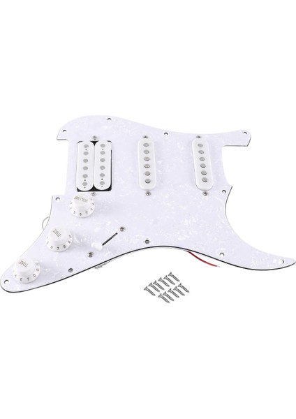 Sq Sq Electıce Gitar Yüklü Ön Kablolu Elektro Gitar Pickguard Pikap Montaj Beyaz Inci (Yurt Dışından) modelleri
