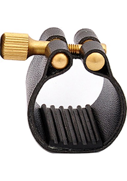 Alto Saksafon Ligatür Bağlantı Elemanı Kompakt Dayanıklı Yapay Deri, Alto Saksafon Için Kauçuk Ağızlık (Yurt Dışından)