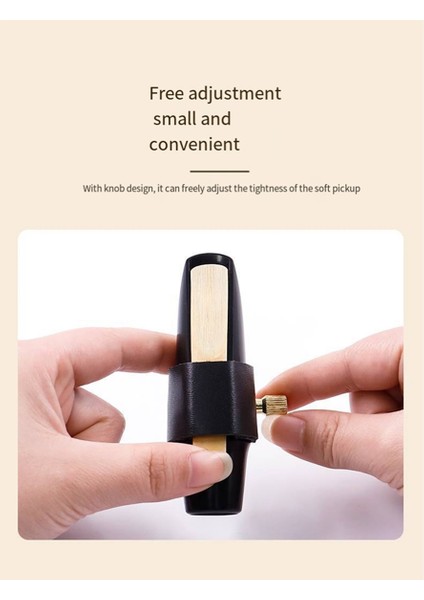 Alto Saksafon Ligatür Bağlantı Elemanı Kompakt Dayanıklı Yapay Deri, Alto Saksafon Için Kauçuk Ağızlık (Yurt Dışından) fiyatları