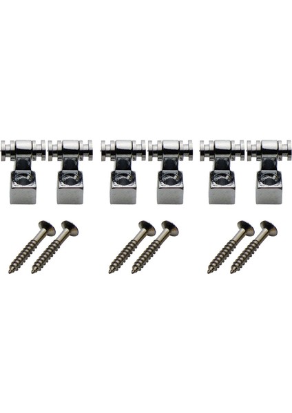 6 Elektro Gitar Dizeleri, Silindirler, Strat Tele St Tl Çamurcular Için String Tokalı Sabit Cihaz (Yurt Dışından)