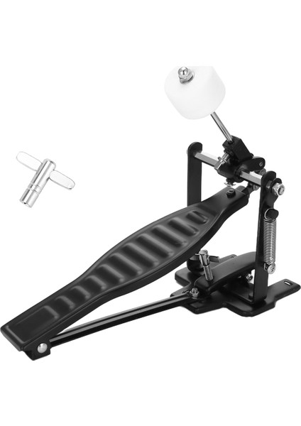 Davul Pedalı Siyah Alüminyum Alaşım Çocukları Davul Çırpıcı Çubuk ve Davul Anahtarı ile Davul Pedal Seti (Yurt Dışından) modelleri
