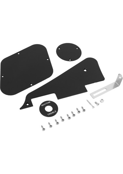 1set Siyah Pickguard /boşluk /anahtar Kapakları /pikap Seçici Plaka /braket /lp Gitar Stili Için Vidalar (Yurt Dışından) fiyatları
