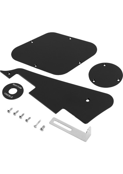 1set Siyah Pickguard /boşluk /anahtar Kapakları /pikap Seçici Plaka /braket /lp Gitar Stili Için Vidalar (Yurt Dışından) fırsatları