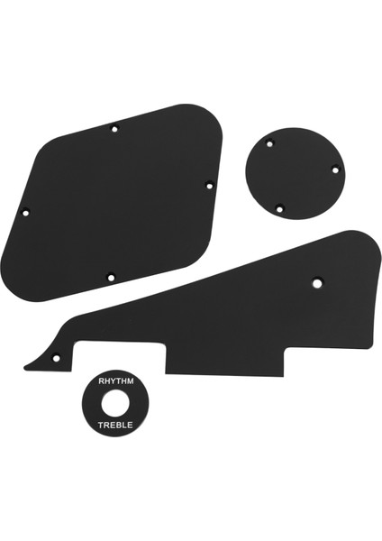 1set Siyah Pickguard /boşluk /anahtar Kapakları /pikap Seçici Plaka /braket /lp Gitar Stili Için Vidalar (Yurt Dışından) indirimleri