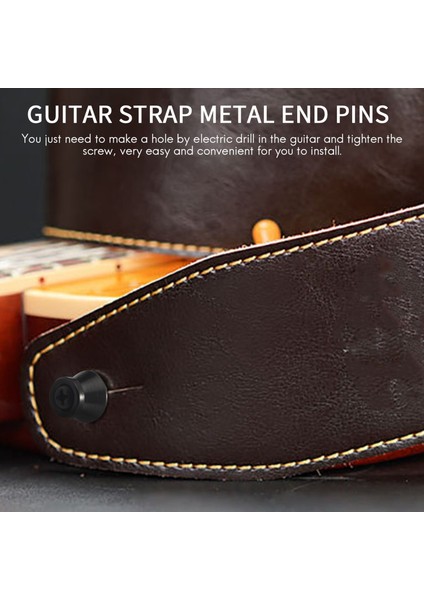 12PCS Gitar Kayış Düğmeleri Kilit Pimleri Akustik Gitar, Elektro Gitar, Bas, Ukulele Için Gitar Metal Kayış Düğmeleri (Yurt Dışından) fırsatları