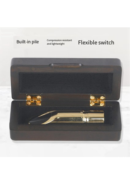 Ahşap Saksafon Ağızlık Saklama Kutusu Saksafon Kafa Anti-Basınçlı Taşınabilir Enstrüman Ağızlık Koruyucu Katı Ahşap Kutu (Yurt Dışından) fırsatları