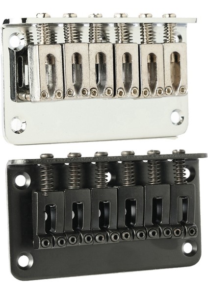 6 String Guitar Saddles Köprüsü Vidalı Yedek Krom Gitar Köprüsü Aksesuarlar Için, Gitar Üst Yük Köprüsü B B B (Yurt Dışından) indirimleri