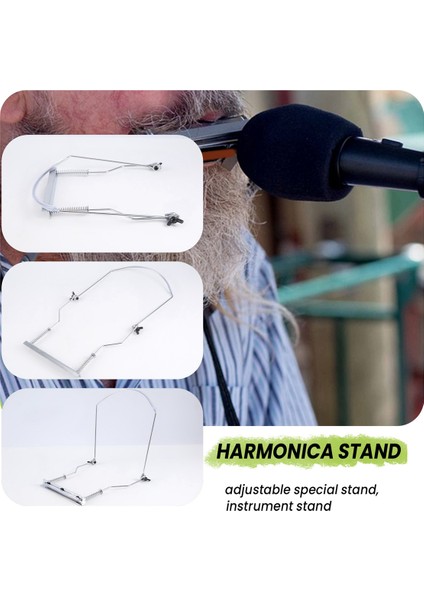 Mızıka Boyun Tutucusu 10 Delik Blues Harp Ağız Organı Stand Harmonik Raf - (Yurt Dışından) indirimleri