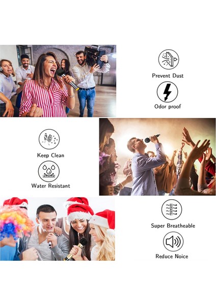 400PCS Tek Kullanımlık Mikrofon Kapağı, Karaoke Ktv Kayıt Stüdyosu 4 Renk Için El Taşınır Mikrofon Ön Cam (Yurt Dışından) fırsatları