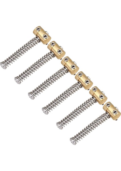 6pcs Gitar Telafi Edilmiş Köprü Pirinç Eyerler Set Gitar Yedek Parça (Yurt Dışından)