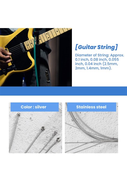 4 Adet Paslanmaz Çelik Bas Dizeleri Bas Gitar Parçaları Aksesuarları Gitar Ipi Gümüş Kaplama Gauge Bas Gitar Müzik Aksesuarları (Yurt Dışından) indirimleri