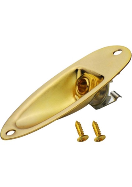 1/4 Inç Gitar Girişi Jak Plakası Soketi Çıkışı Stratocaster Strat St Mono Elektro Gitar Değiştirme Için Yüklü Parçalar (Yurt Dışından)