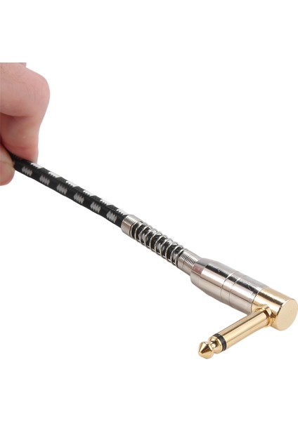 Gitar Kablosu 10FT Enstrüman Kabloları Elektro Gitar Amp Kordonu 1/4 Inç Altın Kaplama Kriko 6.35MM Kablo Örgülü Net (Yurt Dışından) modelleri