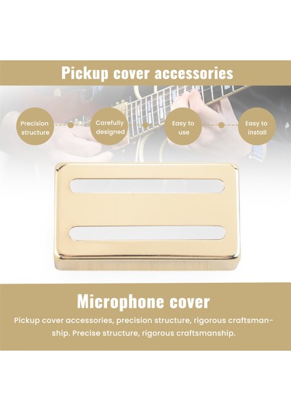 Gitar Pikap Kapağı Aksesuarları 1 Pc Dayanıklı Gitar Iki Hatlı Humbucker Pikap Kapağı Elektro Gitar Parçaları, Altın (Yurt Dışından) fırsatları