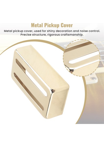 Gitar Pikap Kapağı Aksesuarları 1 Pc Dayanıklı Gitar Iki Hatlı Humbucker Pikap Kapağı Elektro Gitar Parçaları, Altın (Yurt Dışından) indirimleri