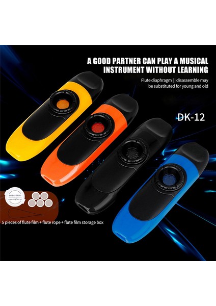 Kazoo Profesyonel Olarak Playsmusical Instrument, Öğrenmesi Kolay Kazoo Gitar Eşlik Enstrümanları, Mavi (Yurt Dışından) modelleri