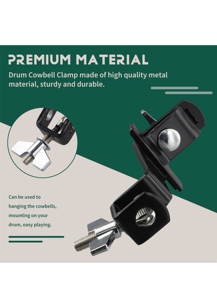 Bas Drum Cowbell Kelepçesi Inek Tutucu Aksesuarları, Davul Davulcu Enstrümanı Için Perküsyon Montaj Braketi L Çubuk Olmadan (Yurt Dışından) indirimleri