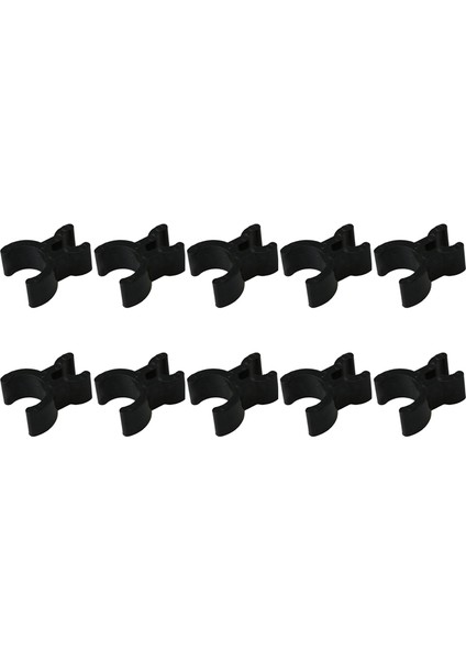 10PCS Trompet Kalem Klipsi Siyah Dayanıklı Fransız Boynuz Kalem Klipsleri Borunun Içine Uyuyor (Yurt Dışından)