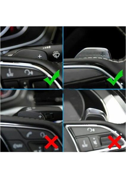 Vardiyalar Direksiyon Simidi Vardiya Kürekler Audi A4 B8 A3 8p S3 A5 A6 S6 C6 Q5 A8 R8 Tt Tts (Yurt Dışından) modelleri