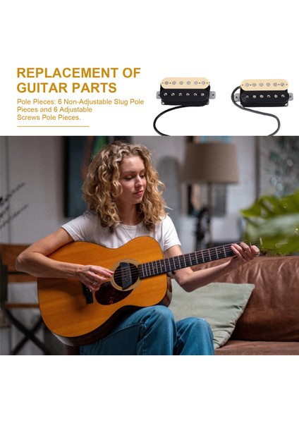 1set Elektik Gibar Humbucker Pıckups Köprüsü Alnico V Pikap Gitar Pikap Köprüsü (Yurt Dışından) indirimleri
