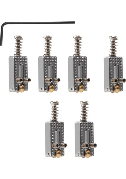 6 Roller Köprüsü Tremolo Sarışçısı Fender Strat Tele Tele Tele Elektro Gitar Krom Renk (Yurt Dışından) modelleri
