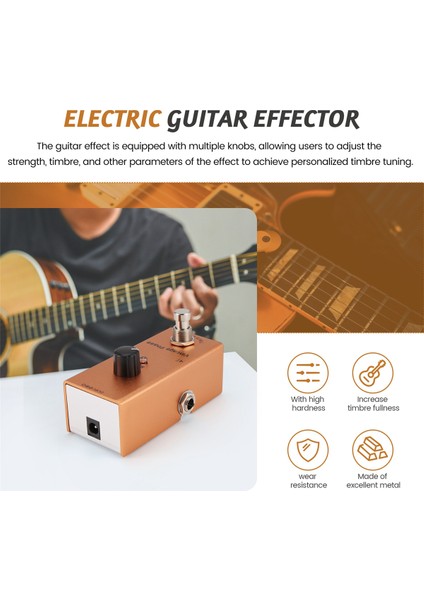 Elektro Gitar Için Mini Elektro Gitar Efekti Pedal Elektro Gitar Pedalı Vintage Fazı (Yurt Dışından) fırsatları