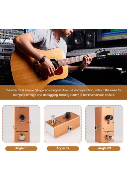 Elektro Gitar Için Mini Elektro Gitar Efekti Pedal Elektro Gitar Pedalı Vintage Fazı (Yurt Dışından) indirimleri
