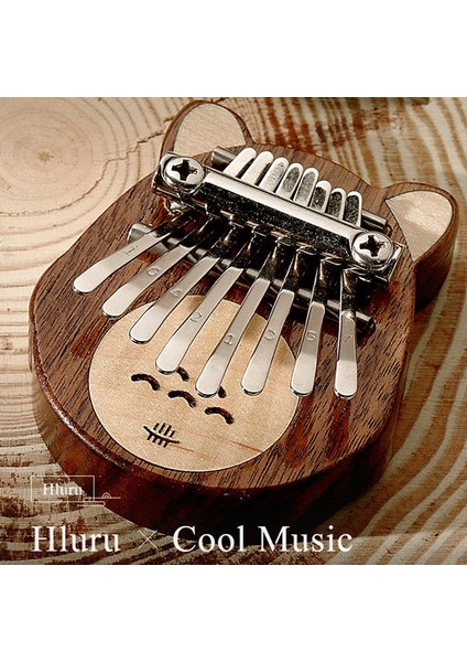 Hluru Siyah Ceviz + Akçaağaç Parmağı Piyano Müzik Enstrümanı Mini 8 Keys Kalimba Müzikal Keyifli Enstrüman, Yuvarlak Kulaklar (Yurt Dışından) fırsatları