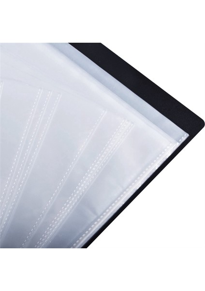 Müzik Sayfası Kağıt Depolama Klasör Belgeleri Tutucu Boş Sayfa Dosyaları Plastik A4 Boyutu 40 Cepler (Müzik Sayfası Siyah) (Yurt Dışından) indirimleri