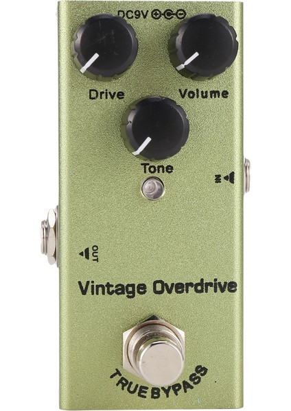 Mini Elektro Gitar Etkisi Pedal Elektro Gitar Pedalı Vintage Overdrive Elektrik Gitar (Yurt Dışından)