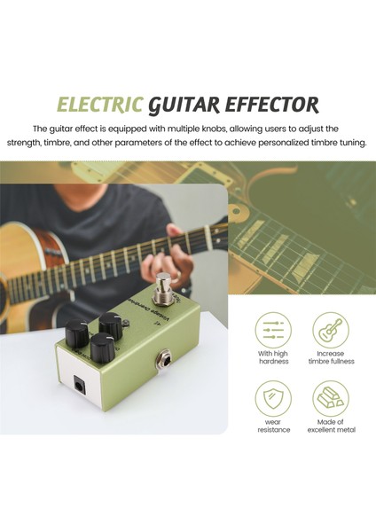 Mini Elektro Gitar Etkisi Pedal Elektro Gitar Pedalı Vintage Overdrive Elektrik Gitar (Yurt Dışından) fırsatları