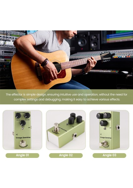 Mini Elektro Gitar Etkisi Pedal Elektro Gitar Pedalı Vintage Overdrive Elektrik Gitar (Yurt Dışından) indirimleri