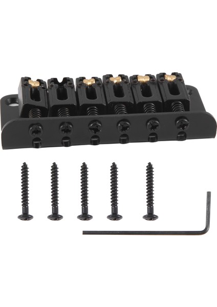 Hardtail Gitar Köprüsü Gövdesi 6 Telli Elektrik Parçaları Siyah (Yurt Dışından) modelleri