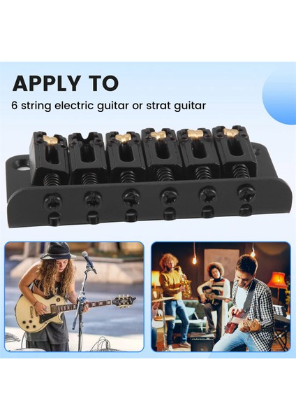 Hardtail Gitar Köprüsü Gövdesi 6 Telli Elektrik Parçaları Siyah (Yurt Dışından) fırsatları