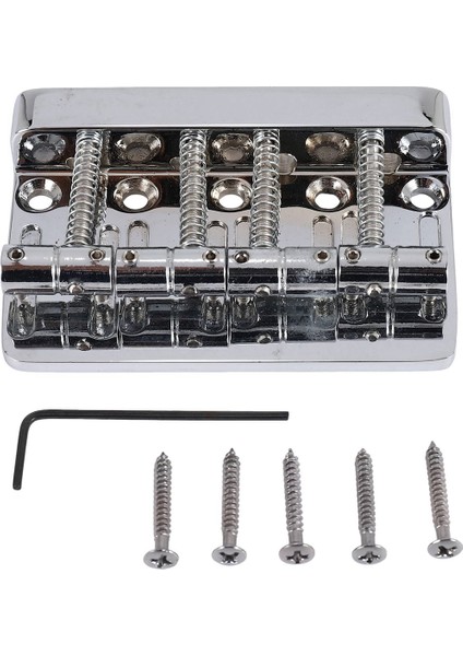 4 String Hardtail Bas Gitar Köprüsü Fender Hassas Caz Bas Pb Jb Stil Bas, Chrome (Yurt Dışından)