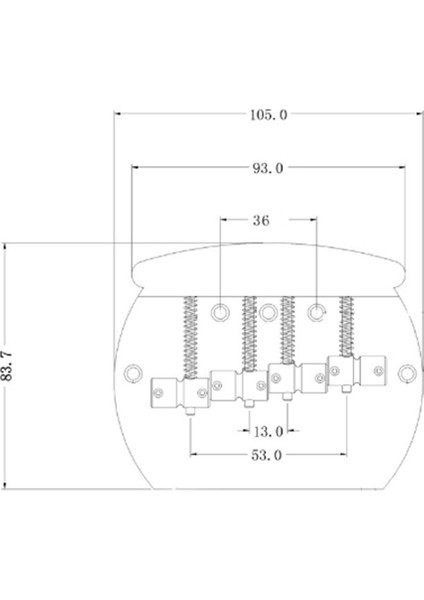 Elektro Gitar Çekme Plakası Pb Bas Köprüsü 4-String Yarı Düzenle Büyük Bas Alt Sele Düz Kodu Metal Çekme Plakası (Yurt Dışından) indirimleri