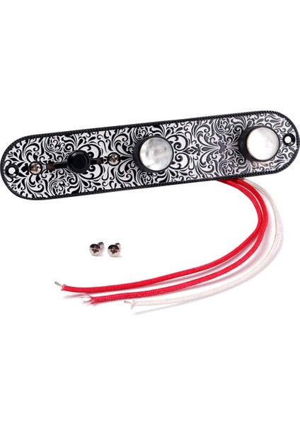 Metal Oyma Elektro Gitar Eyer Köprüsü Pikap Yuvası Telecaster Gitar Değiştirmeleri Için Set, Siyah (Yurt Dışından) fırsatları