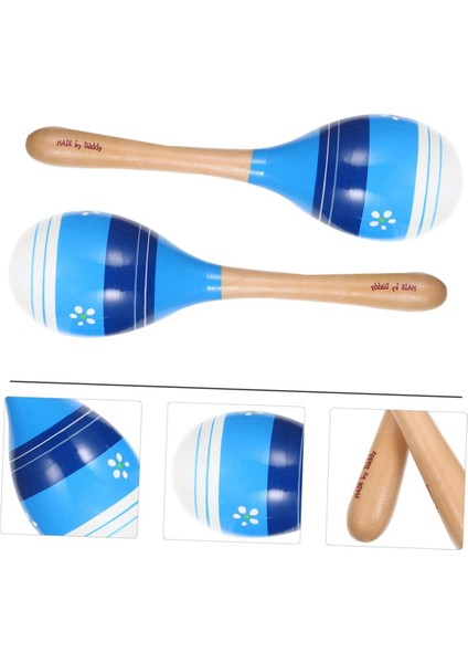 Maracas El Püşünce Çalışmaları, Ahşap Rumba Shaker Müzik Ant Entumlukları Yetişleri, 2 ​​set, Yeşil (Yurt Dışından) indirimleri