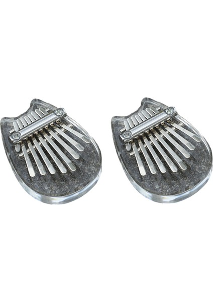 8 Key Mini Kalimba Gökkuşağı Şeffaf Kristal Kalimba Parmak Piyano Enstrüman Kedi (Yurt Dışından) modelleri