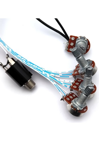 3 Bant Eq Preamp Devre Gitar Aktif Bas Gitar Pickup Için Çift Potansiyometre 5 Kontrol Kuşları Gitar Pikap Kontrolü (Yurt Dışından) fırsatları