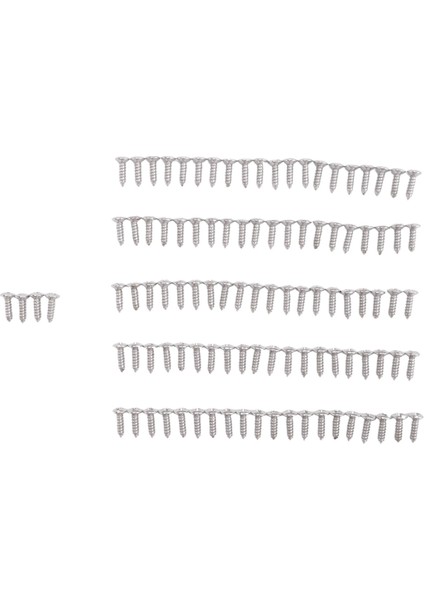 Strat &amp; Tele Için 100 Pcs Gitar ve Bas Pickguard Vidaları, Gümüş (Yurt Dışından) modelleri